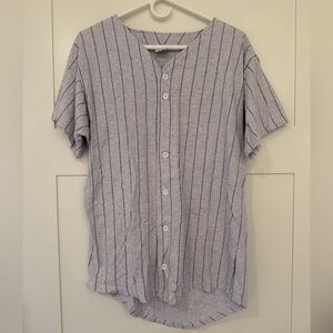 🌻3/$25 Augusta Sportswear Baseball Style Striped Shirt